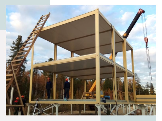 Строительство модульных здания Павлово