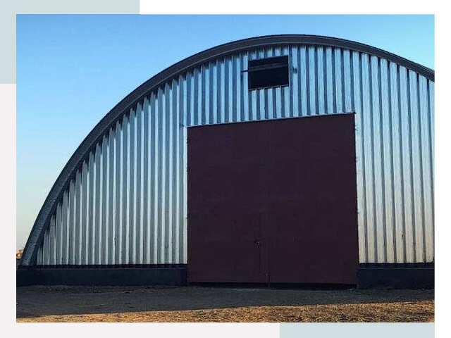 Бескаркасные ангары в Павлове