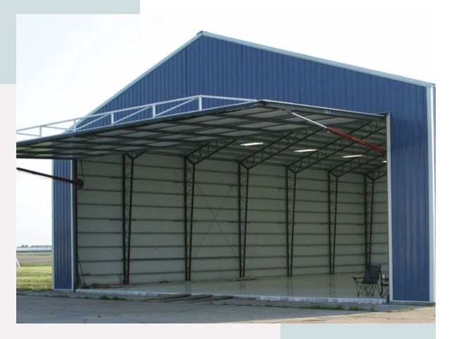 Прямо стенные ангары в Павлове