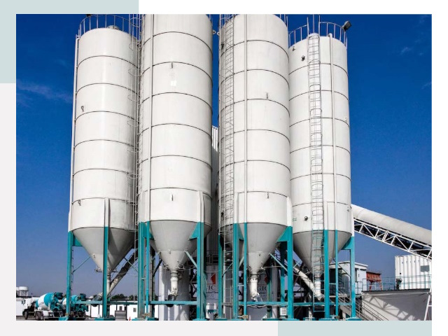 Строительство цементных силосов в Павлове