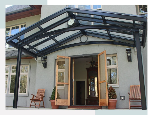 Козырьки металлические в Павлове