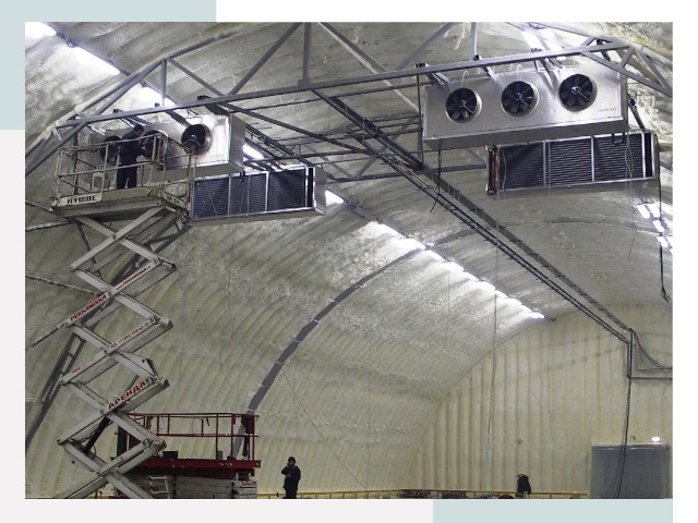 Оснащение ангаров в Павлове