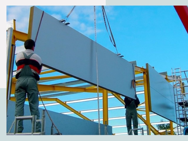 Монтаж сэндвич-панелей в Павлове от 608 руб.