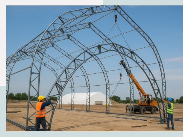 Монтаж ангаров в Павлове от 608 руб. - Надежно и быстро